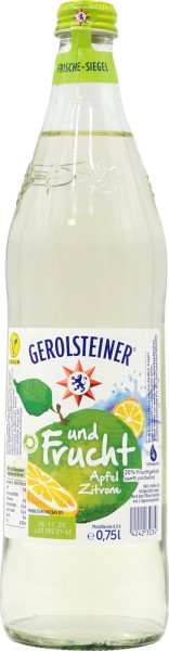 Gerolsteiner und Frucht Apfel Zitrone (20% FG)