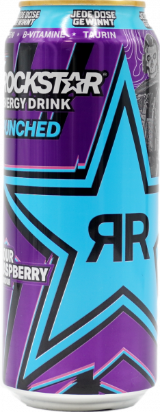 Rockstar Super Sours Energy Blue Raspberry