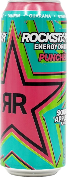 Rockstar Super Sours Energy Green Apple