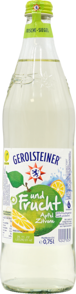 Gerolsteiner und Frucht Apfel Zitrone (20% FG)