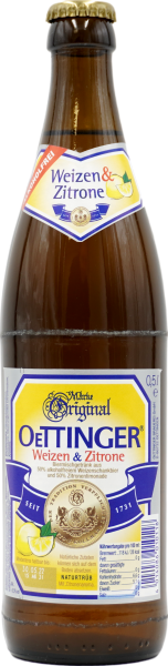 Oettinger Weizen & Zitrone alkoholfrei