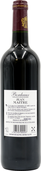 Auberge Jean Maitre Bordeaux Merlot Cabernet Sauvignon trocken rot