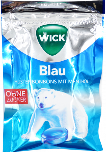 Wick Blau Menthol 72g ohne zucker