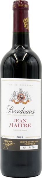 Auberge Jean Maitre Bordeaux Merlot Cabernet Sauvignon trocken rot
